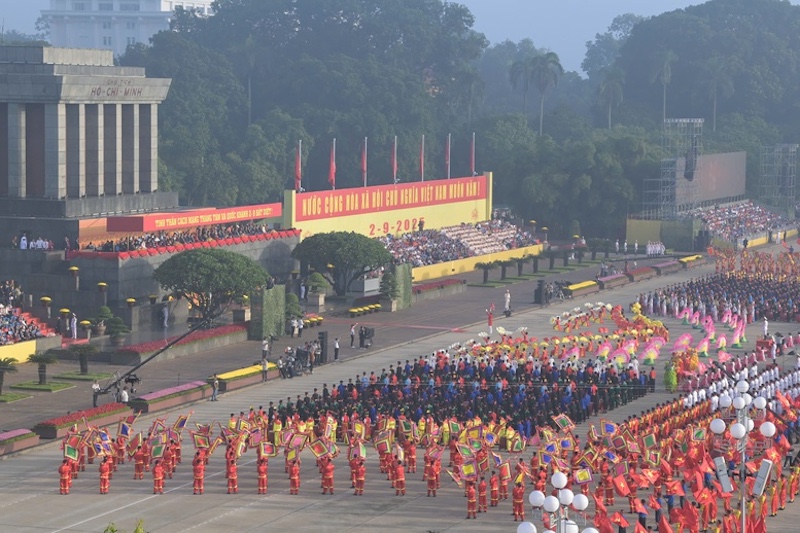 Trang trọng Lễ kỷ niệm, diễu binh, diễu hành 80 năm Cách mạng tháng Tám và Quốc khánh 2/9